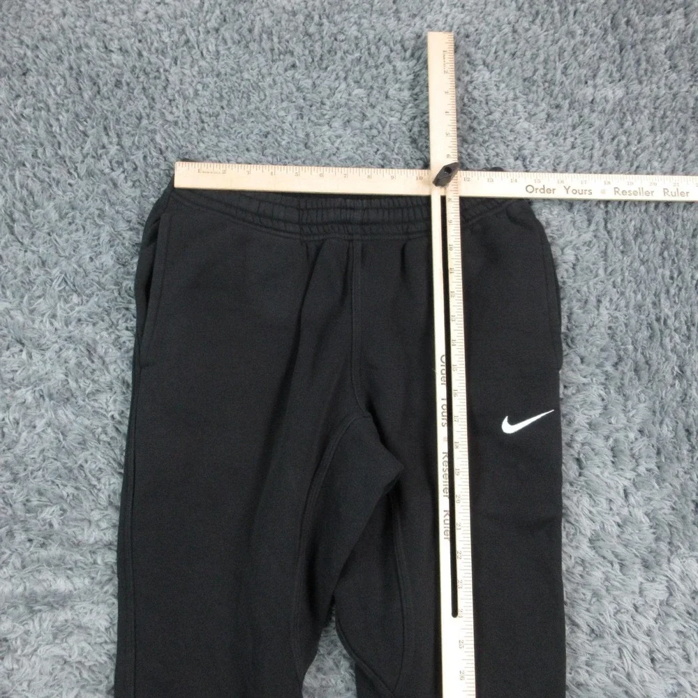 Nike Pants Womens Small Black Club Fleece Joggers Sweatpants Ankle 27x26.5*